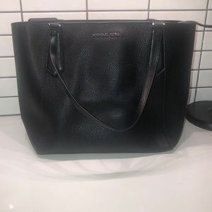 Michael Kors black tote bag